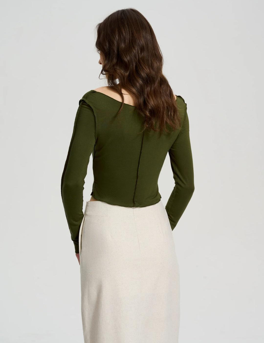 KOTTY Casual Solid Women Green Top 