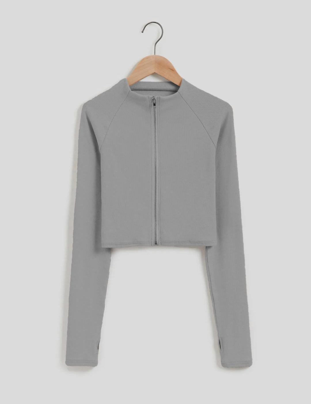 KOTTY Casual Solid Women Grey Top 