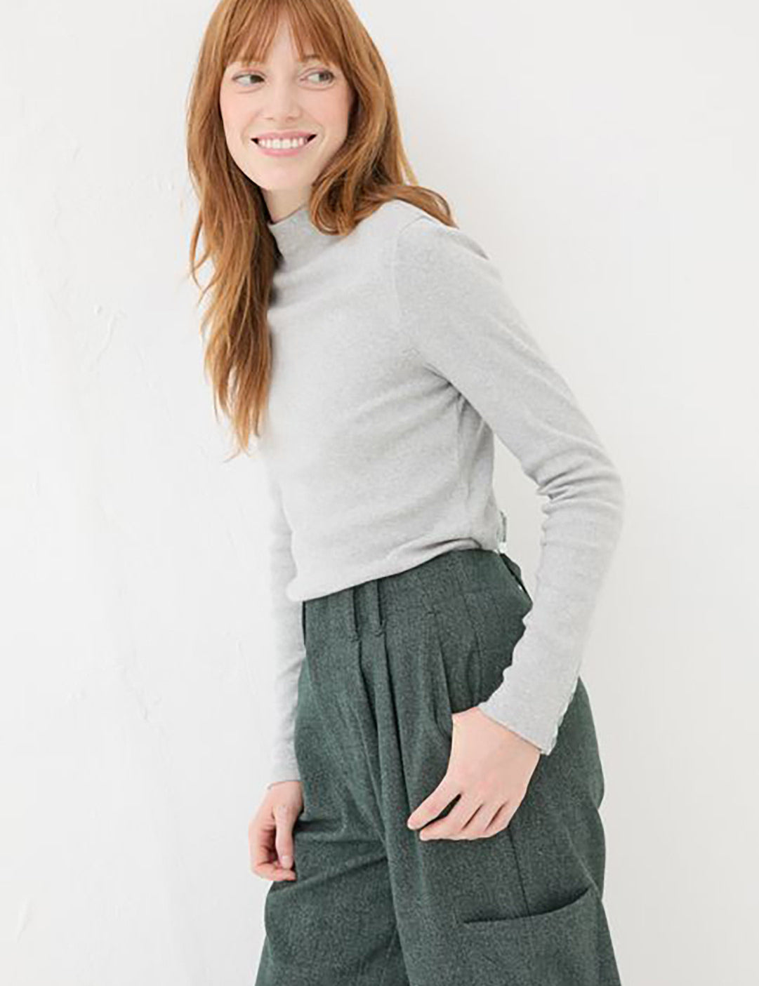 KOTTY Casual Solid Women Grey Top 