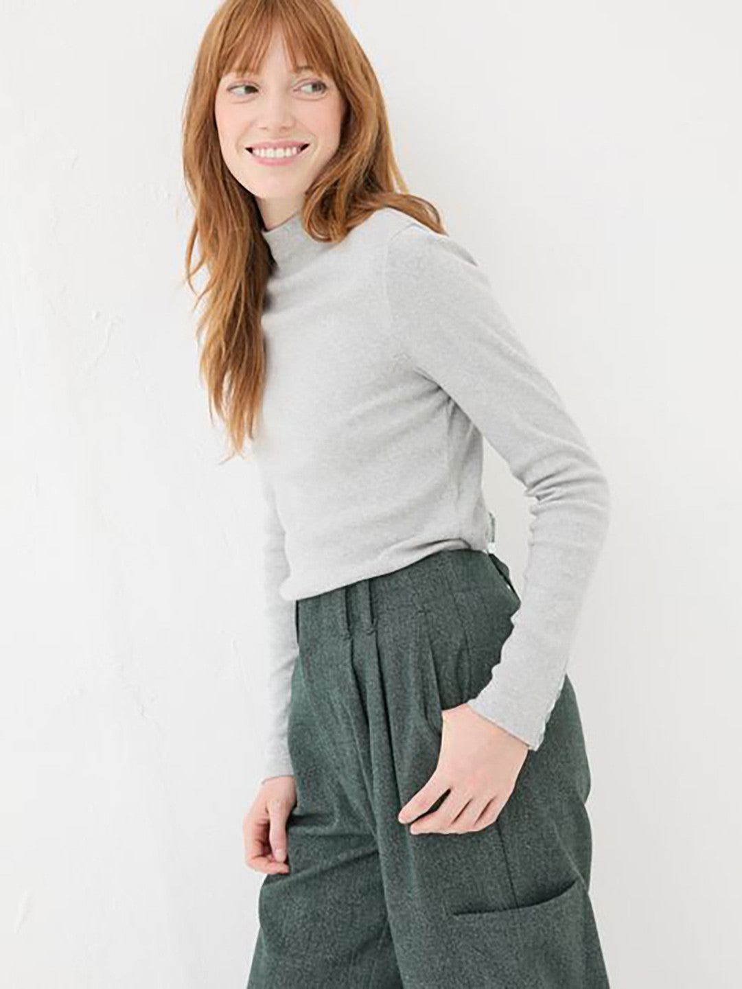KOTTY Casual Solid Women Grey Top 