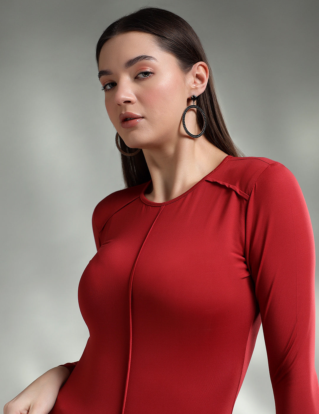KOTTY Casual Solid Women Red Top 