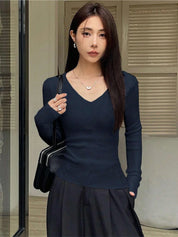 KOTTY Casual Solid Women Blue Top 