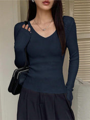 KOTTY Casual Solid Women Blue Top 