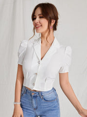 KOTTY Casual Solid Women White Top 
