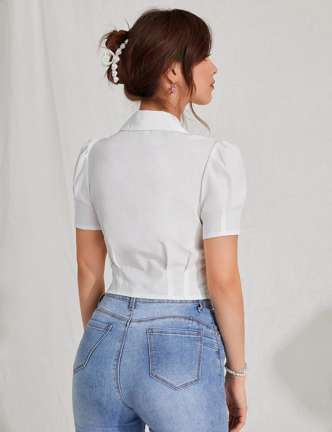 KOTTY Casual Solid Women White Top 