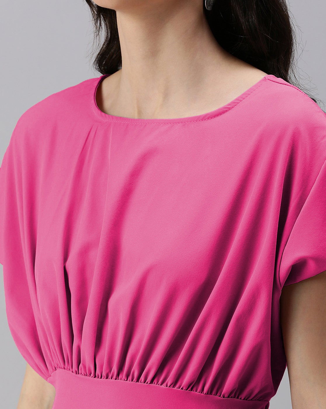 KOTTY Casual Solid Women Pink Top 