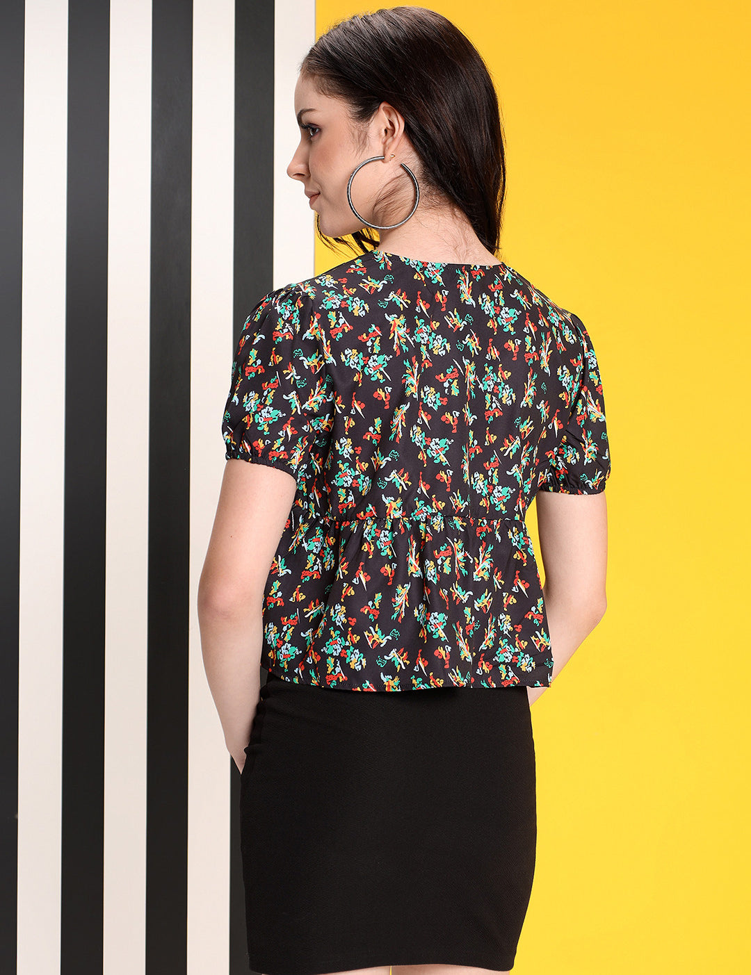KOTTY Casual Printed Women Multicolor Top 