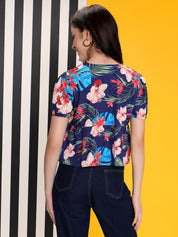 KOTTY Casual Printed Women Multicolor Top 