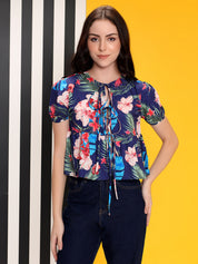 KOTTY Casual Printed Women Multicolor Top 