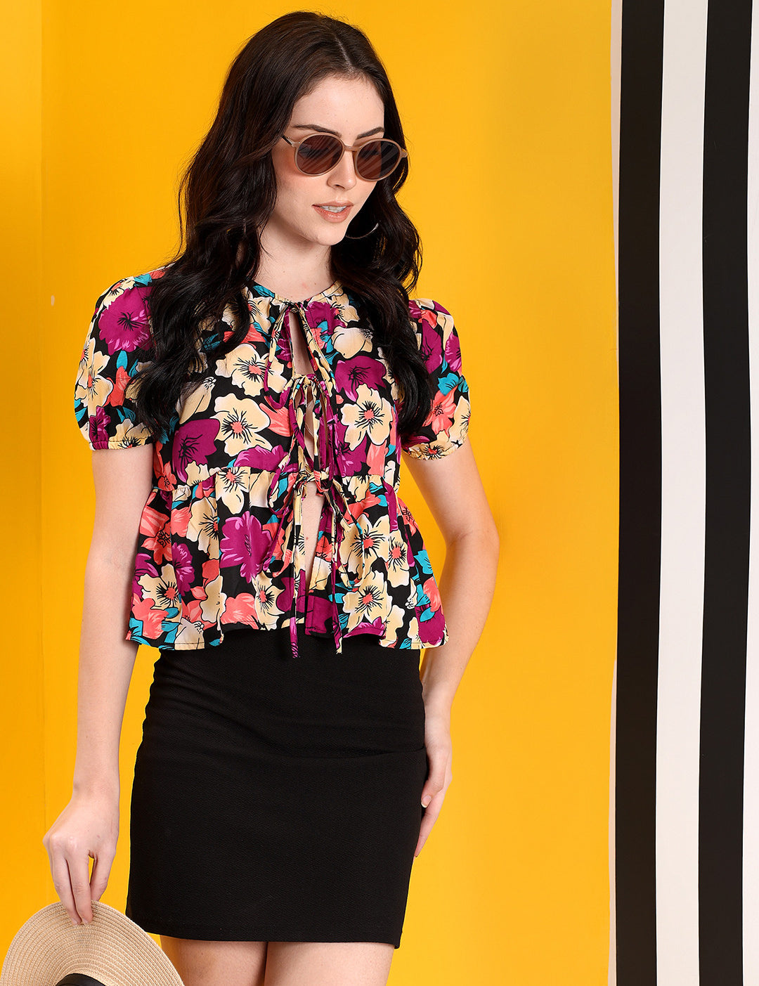 KOTTY Casual Printed Women Multicolor Top 