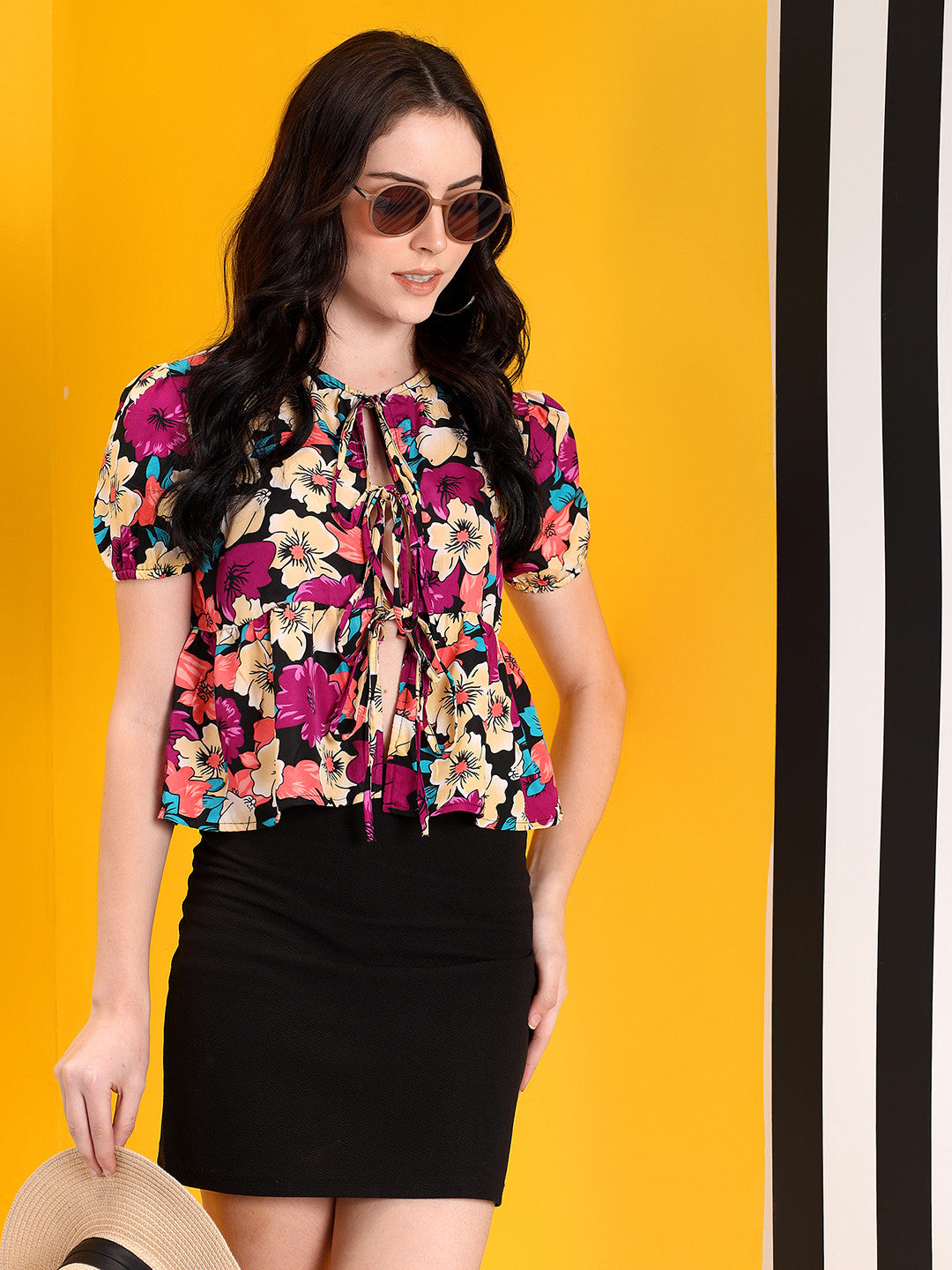 KOTTY Casual Printed Women Multicolor Top 