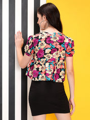KOTTY Casual Printed Women Multicolor Top 
