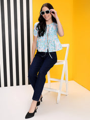 KOTTY Casual Printed Women Multicolor Top 