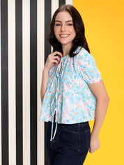 KOTTY Casual Printed Women Multicolor Top 