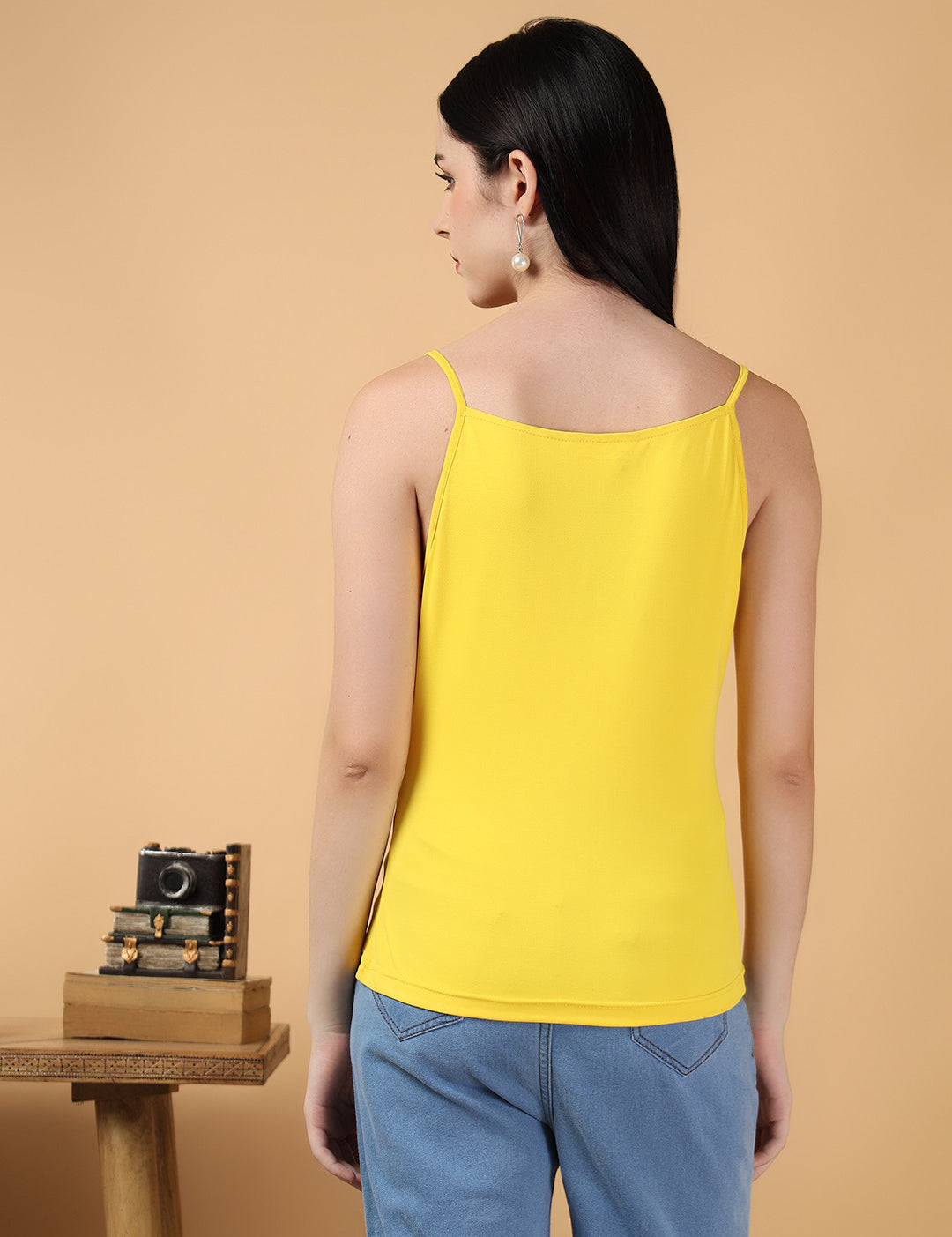 KOTTY Casual Solid Women Yellow Top 