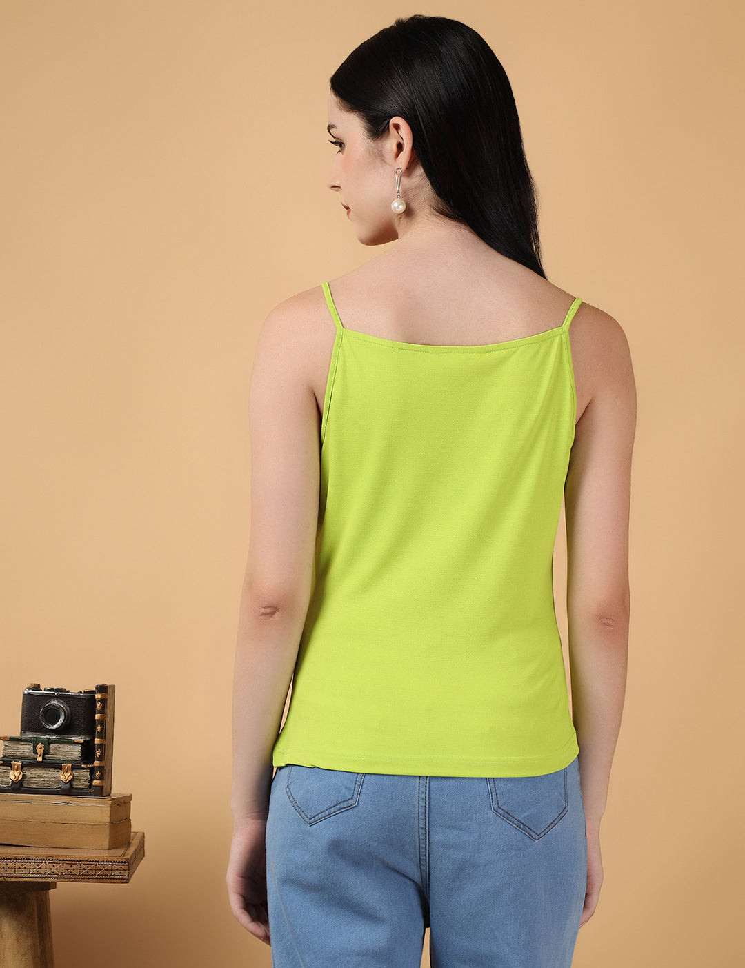KOTTY Casual Solid Women Green Top 