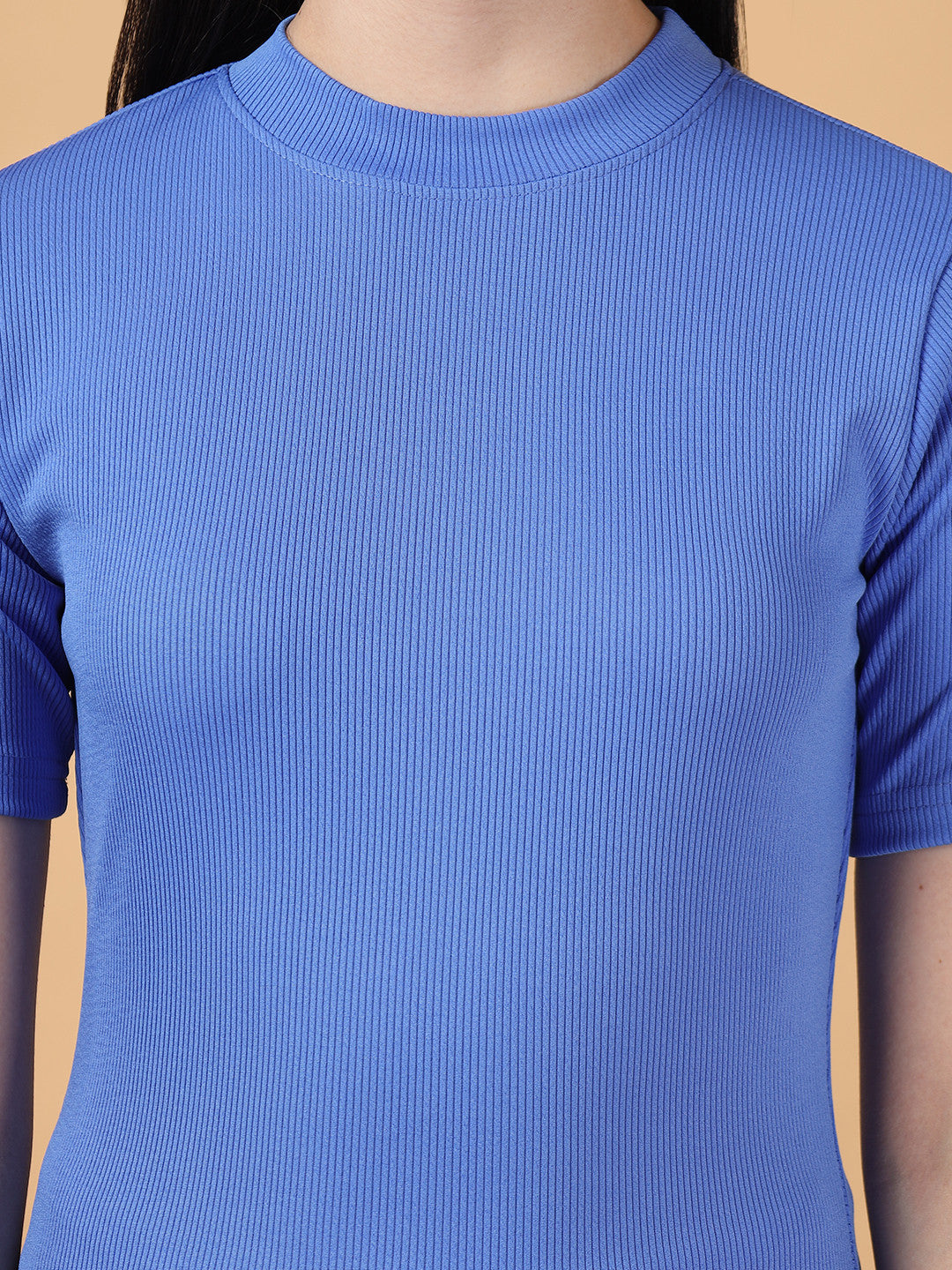 KOTTY Casual Solid Women Blue Top 