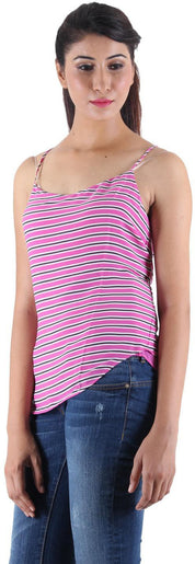 KOTTY Party Sleeveless Striped Women Multicolor Top 