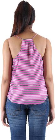 KOTTY Party Sleeveless Striped Women Multicolor Top 