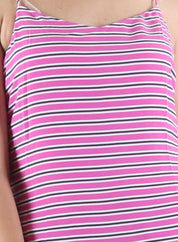 KOTTY Party Sleeveless Striped Women Multicolor Top 