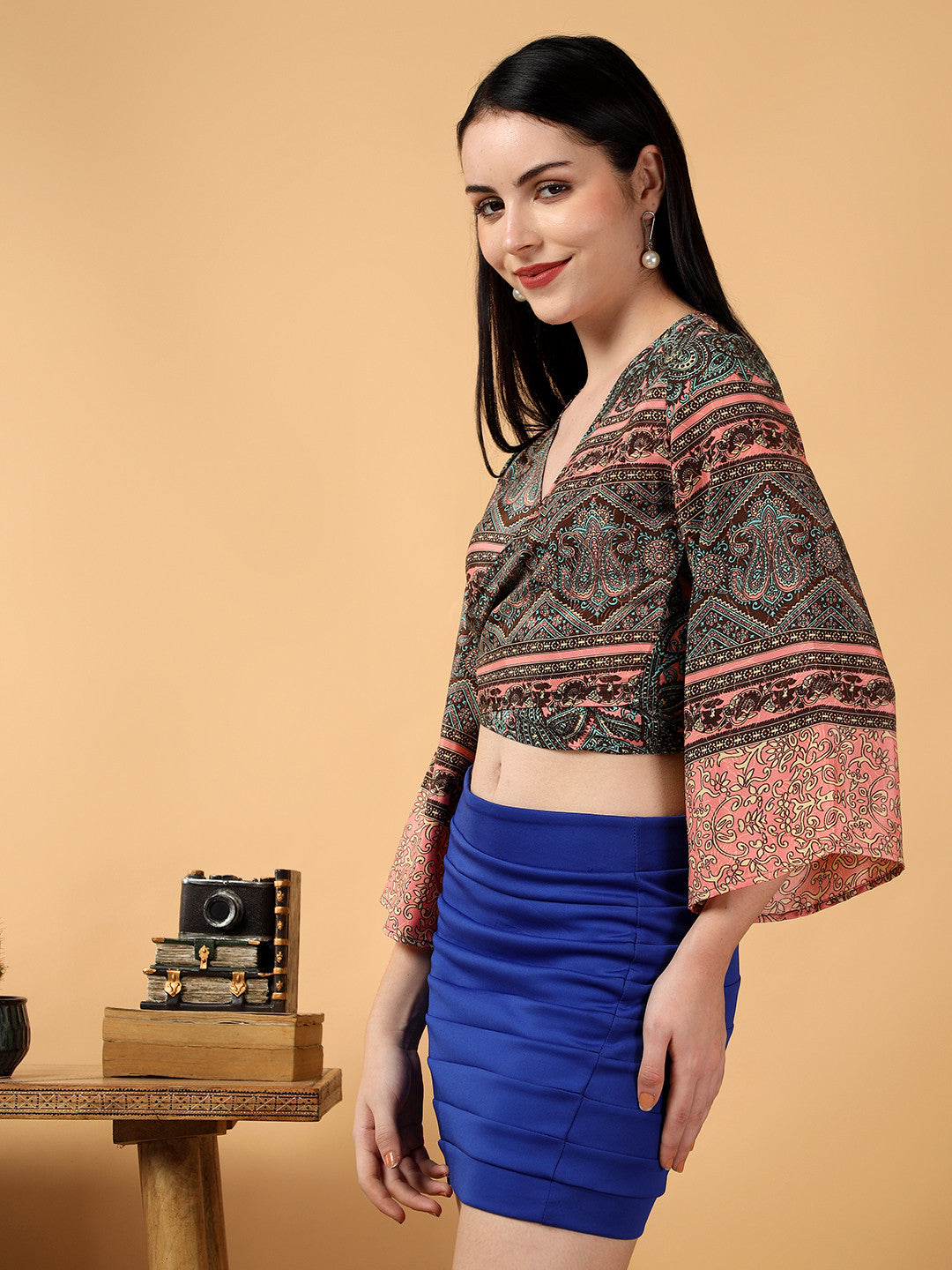KOTTY Casual Printed Women Multicolor Top 