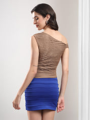 KOTTY Casual Solid Women Brown Top 