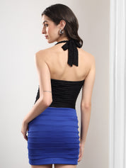 KOTTY Casual Solid Women Black Top 