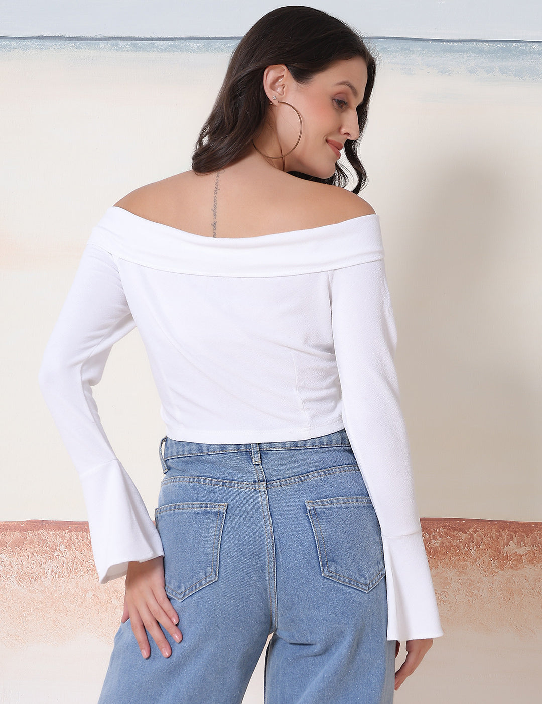 KOTTY Casual Solid Women White Top 