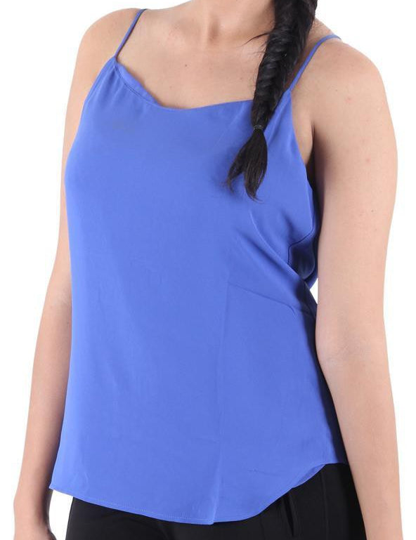 KOTTY Party Sleeveless Solid Women Light Blue Top 