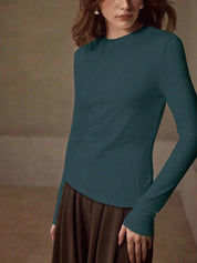 KOTTY Women's Sleeve Round Neck Casual Comfort Top