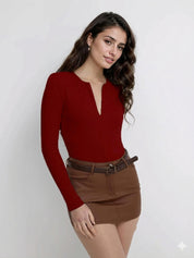 KOTTY Women"s Maroon Glaze tank Top