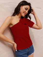 Women's Neck Drape Sleeveless Scarf Top