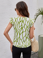 Women's Neck Drape Sleeveless Desighner Top