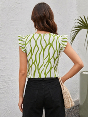 Women's Neck Drape Sleeveless Desighner Top