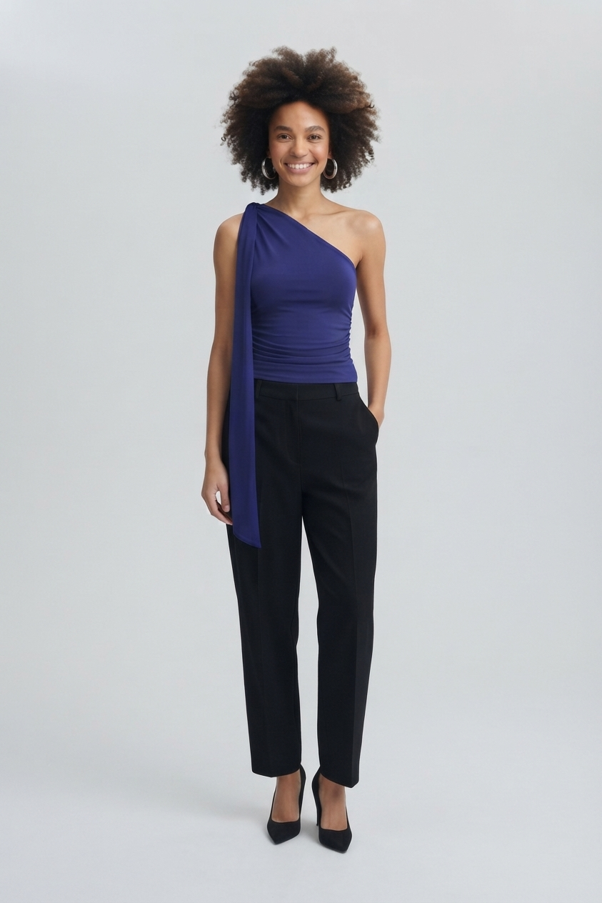 Kotty Women Blue One Shoulder Top
