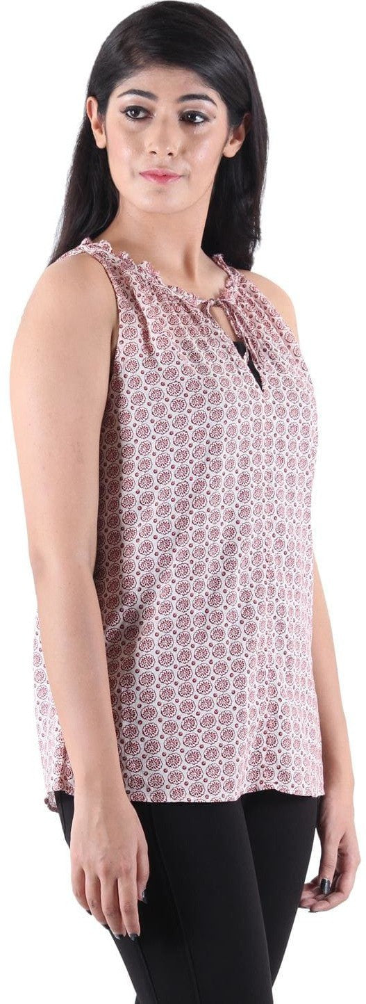 KOTTY Party Sleeveless Printed Women Multicolor Top 