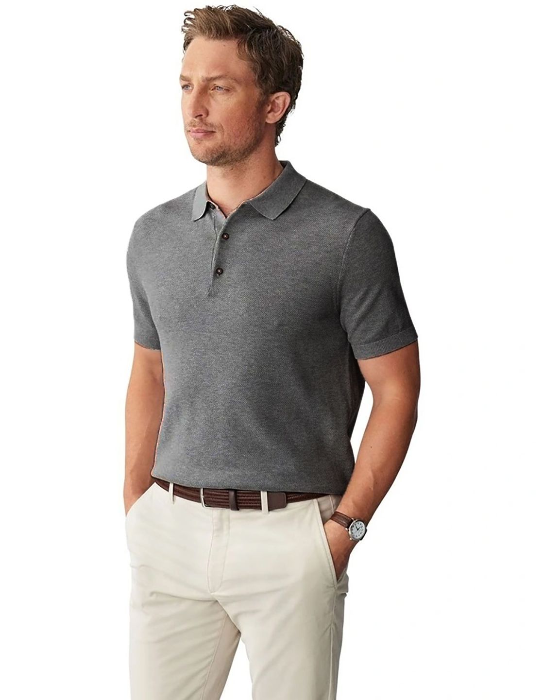 Kotty Men Polo Collar T-shirt