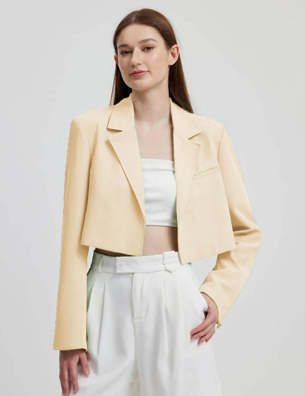 KOTTY Womens Full Sleeve Solid Casual Blazer