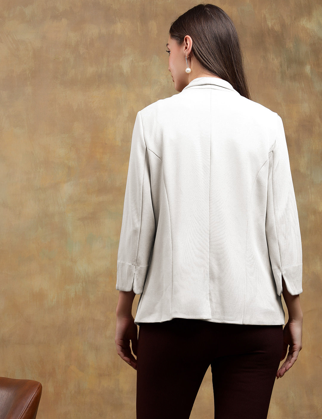 KOTTY Womens Full Sleeve Solid Casual Blazer