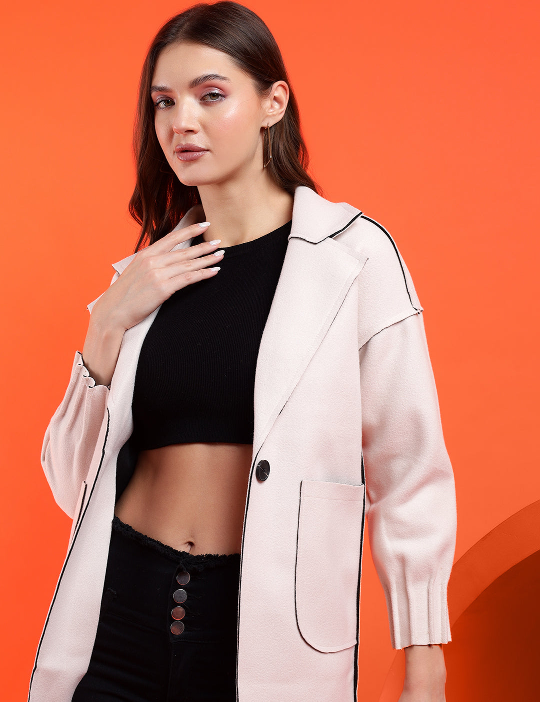 KOTTY Women's Elegant Double-Breasted and Buttoned Winter Coats – Warm and Stylish Outerwear