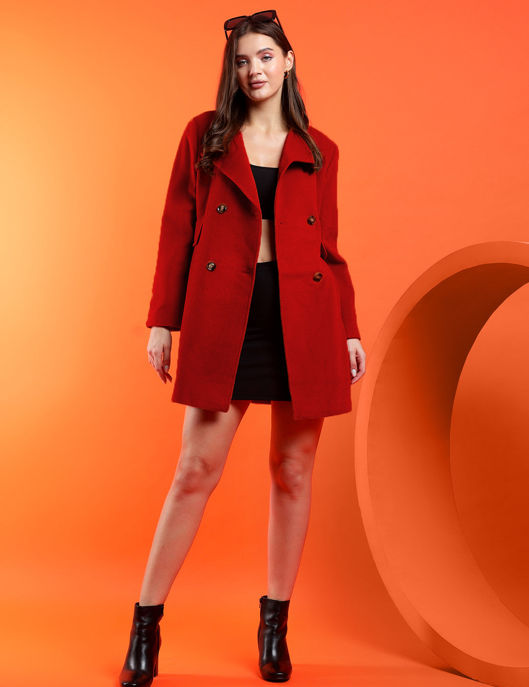 KOTTY Womens Full Sleeve Solid Casual Blazer