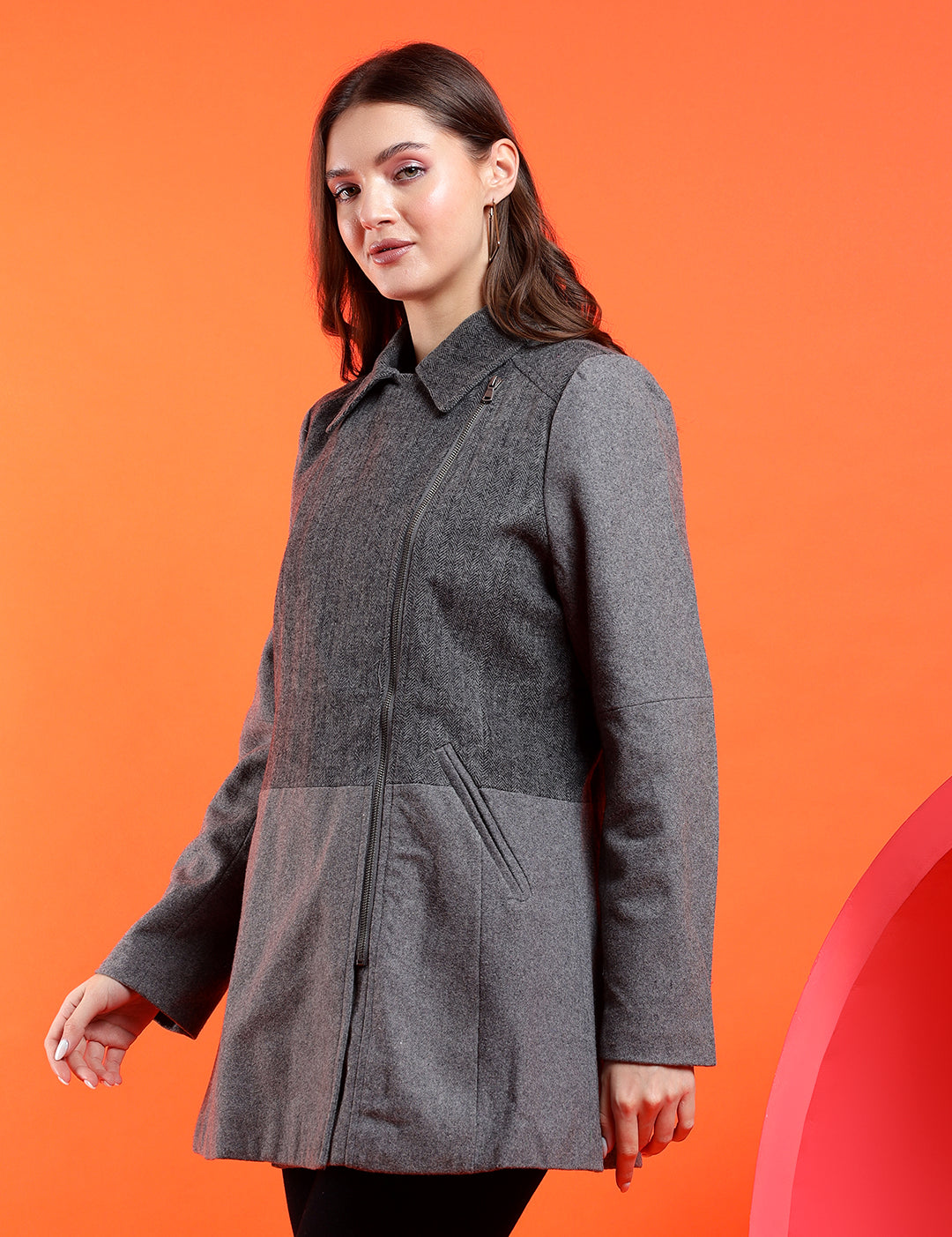 KOTTY Women's Stylish Mid-Length Coats – Vibrant Mustard and Chic Designs Premium Colors