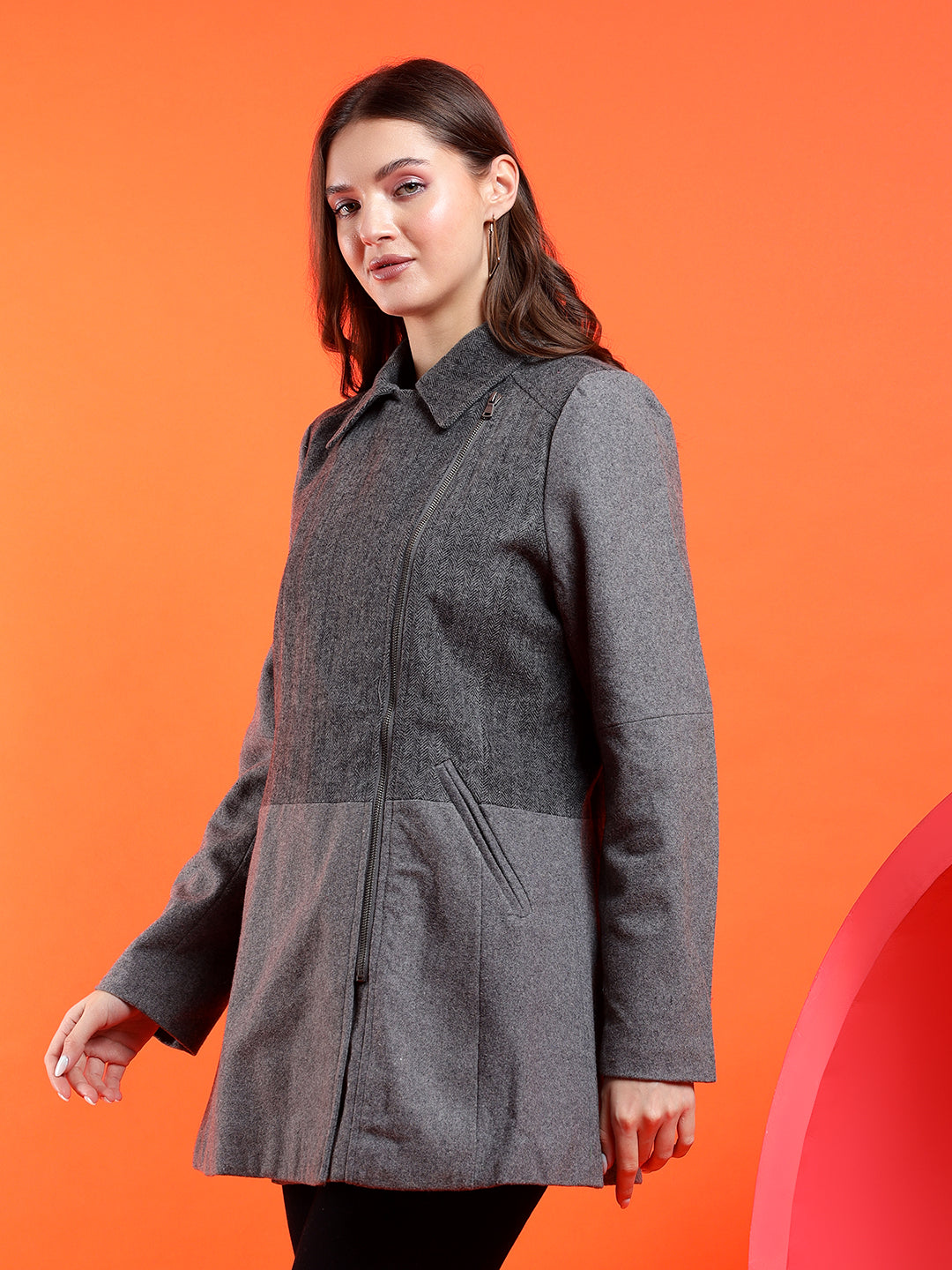 KOTTY Women's Stylish Mid-Length Coats – Vibrant Mustard and Chic Designs Premium Colors