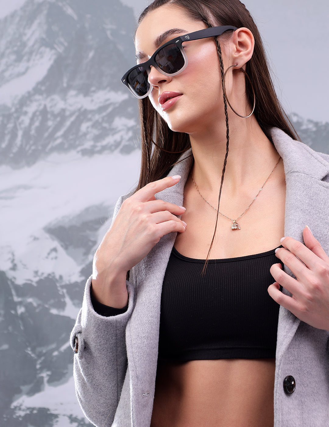 KOTTY Solid Single Breasted Casual Women Blazer (Grey)