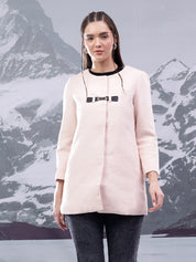 KOTTY Solid Single Breasted Casual Women Blazer (Beige)
