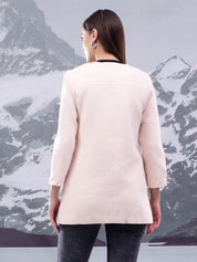 KOTTY Solid Single Breasted Casual Women Blazer (Beige)