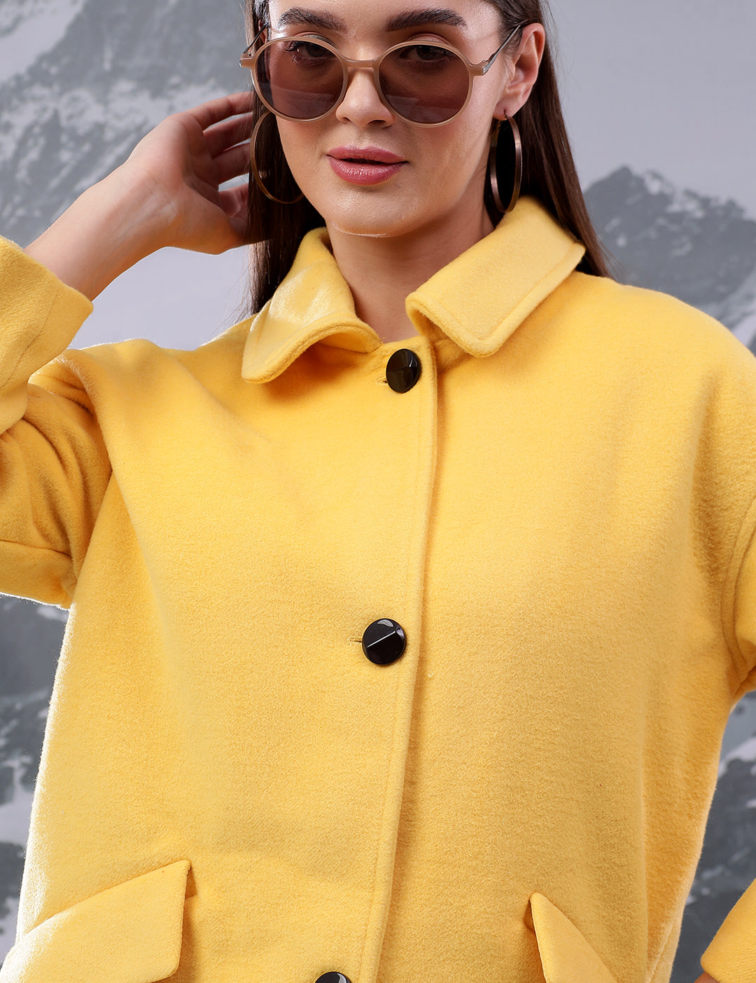KOTTY Women's Longline Coat Chic & Flattering Fit