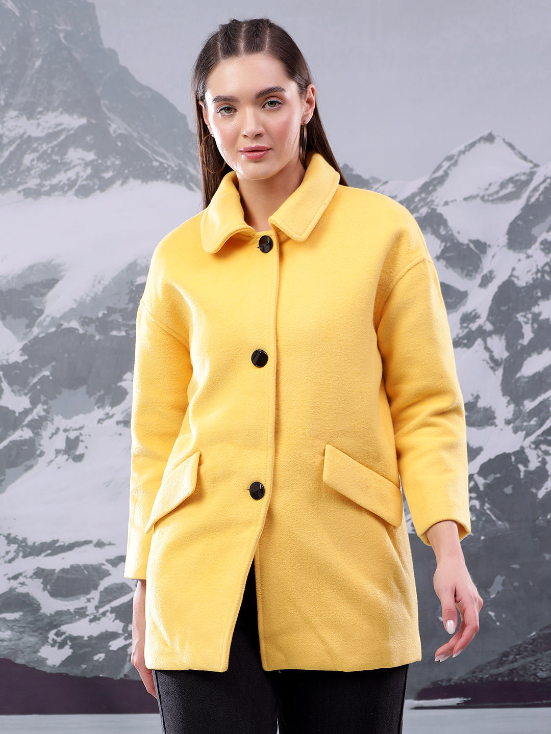 KOTTY Women's Longline Coat Chic & Flattering Fit