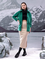KOTTY Women's Longline Coat Chic & Flattering Fit