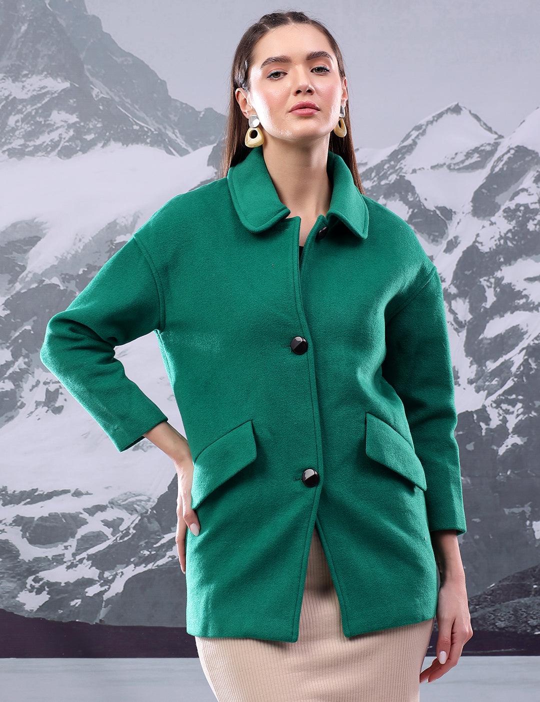 KOTTY Womens Full Sleeve Solid Casual Blazer